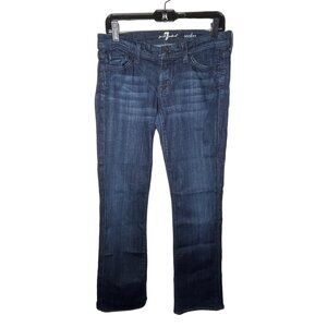 7 For All Mankind Jeans Womens Size 28 Small Rocker Bootcut Denim Pants Blue